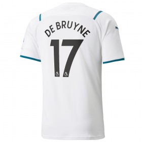 Jalkapallo Pelipaidat Manchester City Kevin De Bruyne 17 Vieraspaita 2021-2022 Lyhythihainen